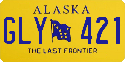 AK license plate GLY421