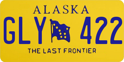 AK license plate GLY422