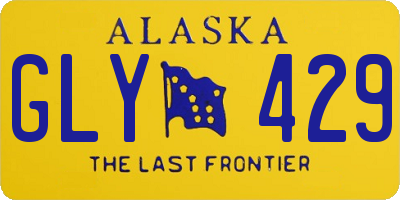 AK license plate GLY429
