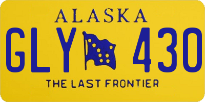 AK license plate GLY430