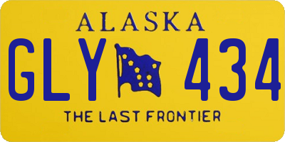 AK license plate GLY434