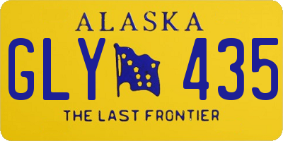 AK license plate GLY435