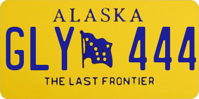 AK license plate GLY444