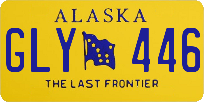 AK license plate GLY446