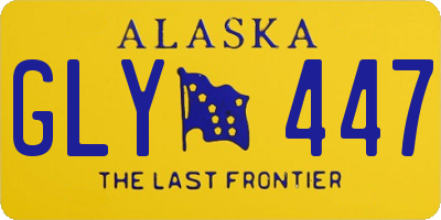 AK license plate GLY447
