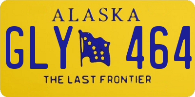 AK license plate GLY464