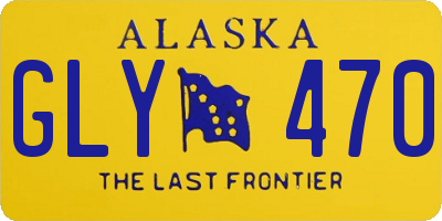 AK license plate GLY470