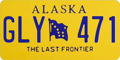 AK license plate GLY471