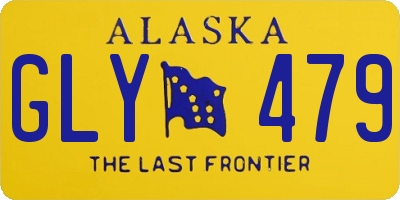 AK license plate GLY479