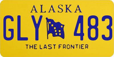 AK license plate GLY483