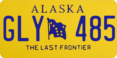 AK license plate GLY485
