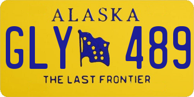 AK license plate GLY489