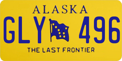 AK license plate GLY496