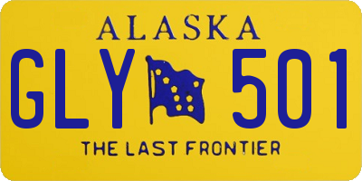 AK license plate GLY501
