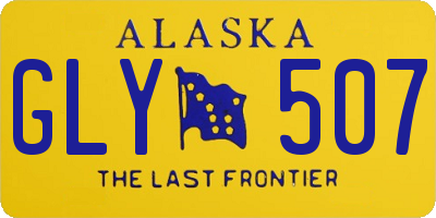 AK license plate GLY507