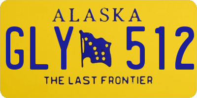 AK license plate GLY512