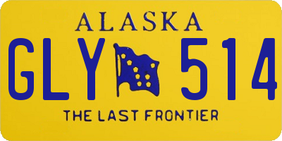 AK license plate GLY514