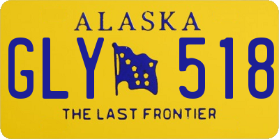 AK license plate GLY518