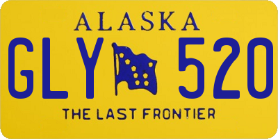 AK license plate GLY520