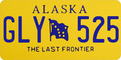 AK license plate GLY525
