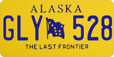 AK license plate GLY528