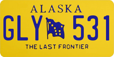 AK license plate GLY531