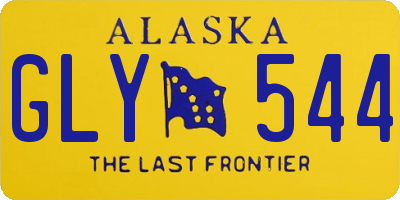 AK license plate GLY544