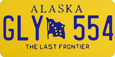 AK license plate GLY554