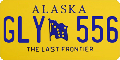 AK license plate GLY556