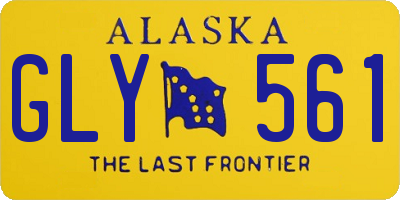AK license plate GLY561