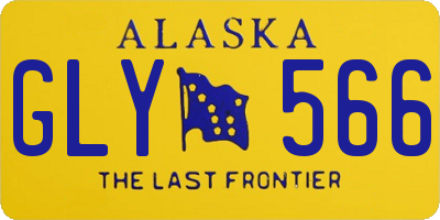 AK license plate GLY566