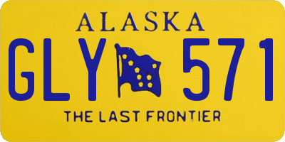 AK license plate GLY571