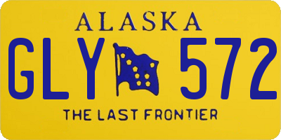 AK license plate GLY572