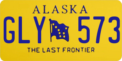 AK license plate GLY573
