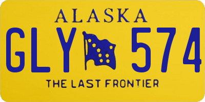 AK license plate GLY574