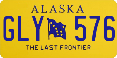 AK license plate GLY576