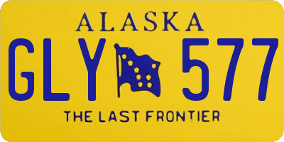 AK license plate GLY577