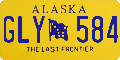AK license plate GLY584