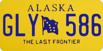AK license plate GLY586