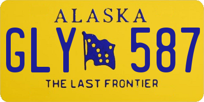 AK license plate GLY587