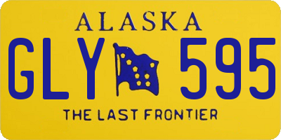 AK license plate GLY595