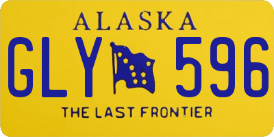 AK license plate GLY596