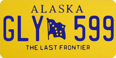 AK license plate GLY599