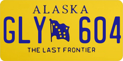 AK license plate GLY604