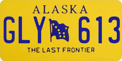 AK license plate GLY613