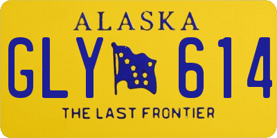 AK license plate GLY614