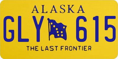 AK license plate GLY615