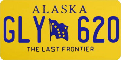AK license plate GLY620