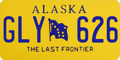 AK license plate GLY626