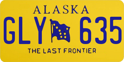 AK license plate GLY635